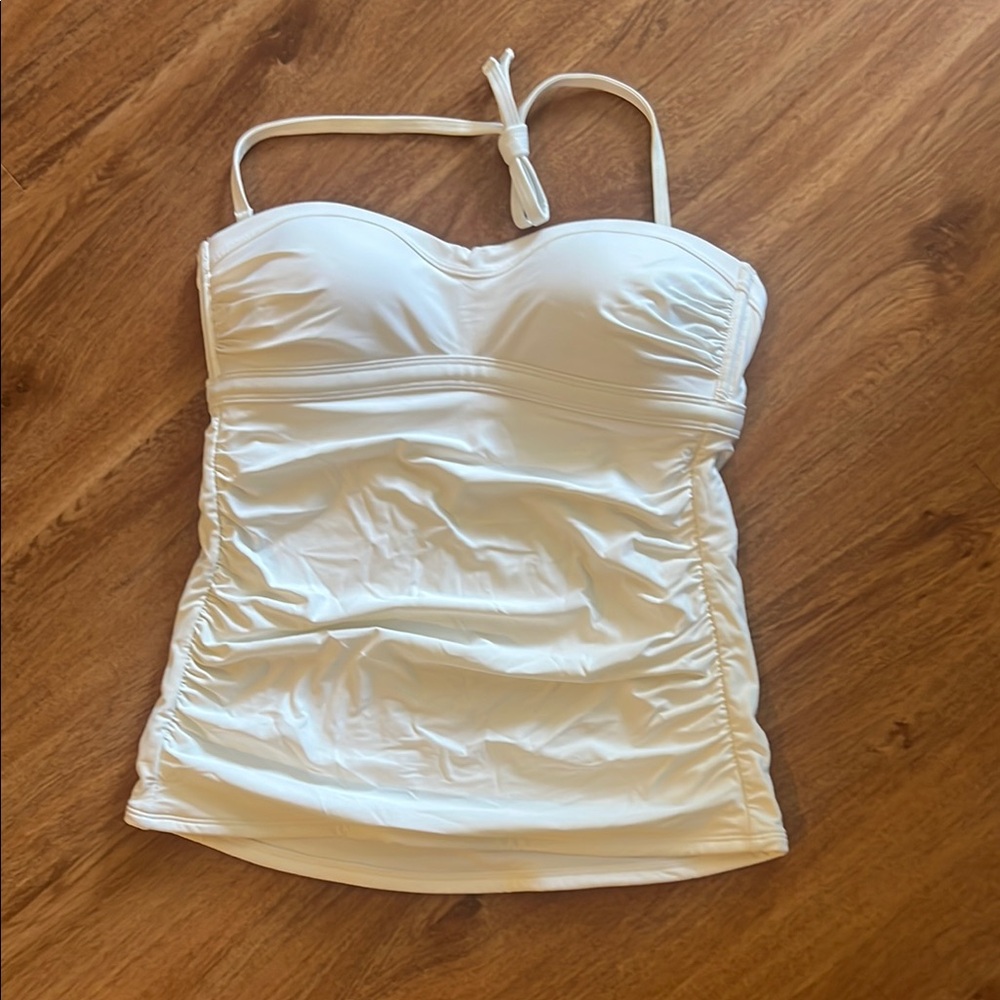 Athleta ST tankini top black molded bandeau halter